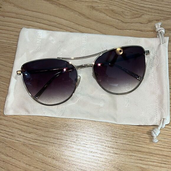 Longchamp Sunglasses LO 134S 714 Gold 59-14-140 NWT $186